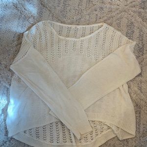 White lightweight sweater / beach coverup